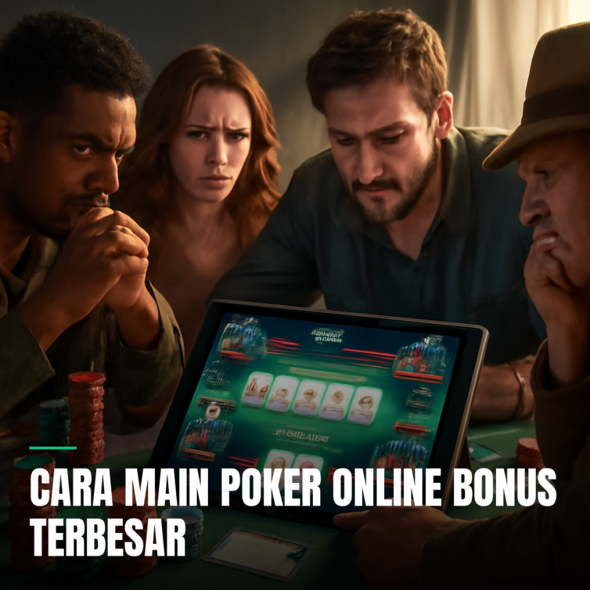 cara main poker online bonus